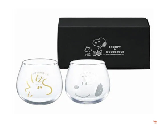 4/16 預購 | NOOPY 史努比與糊塗塌客 玻璃對杯禮盒