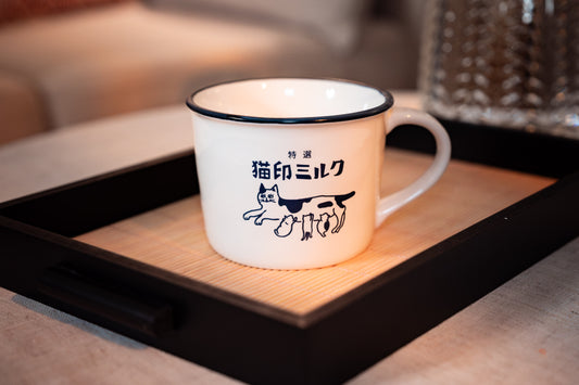 星羊社 | 復古貓印牛奶杯