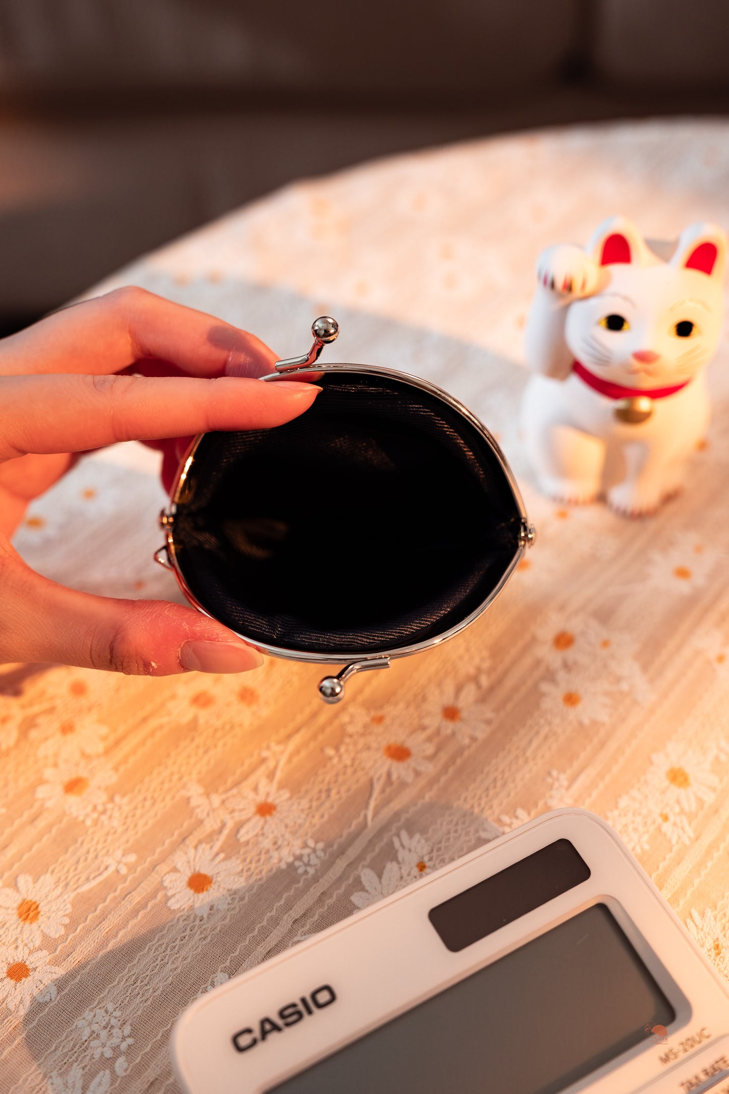 日式刺繡零錢包