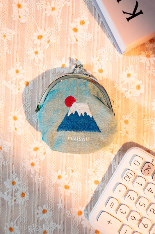 日式刺繡零錢包