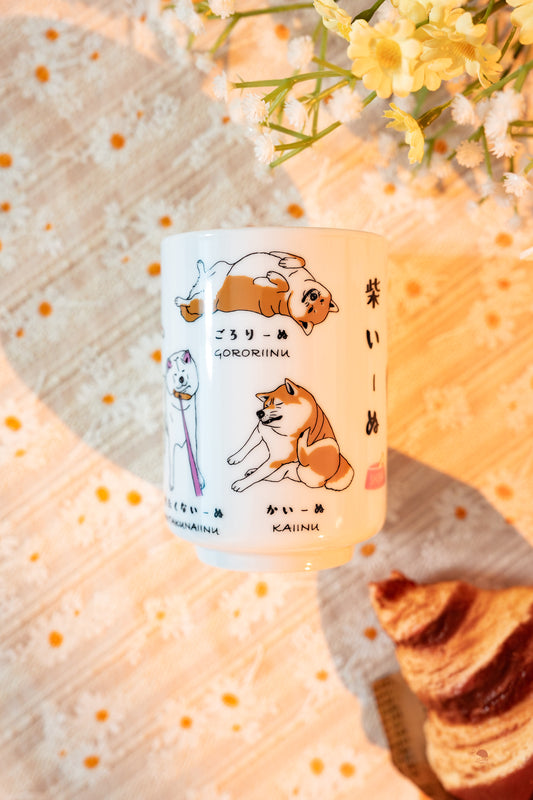 逸品社 | 柴犬圖鑑壽司湯吞杯