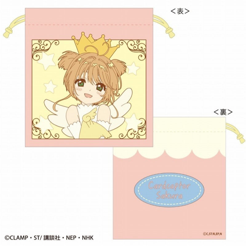 現貨|日本製 庫洛魔法使 隨身束口袋|木之本櫻 Angel Crown