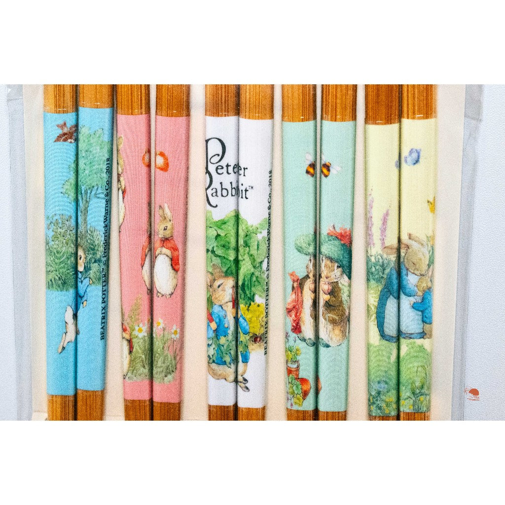 現貨|日本製 PETER RABBIT 彼得兔 食器|家用竹筷5入組