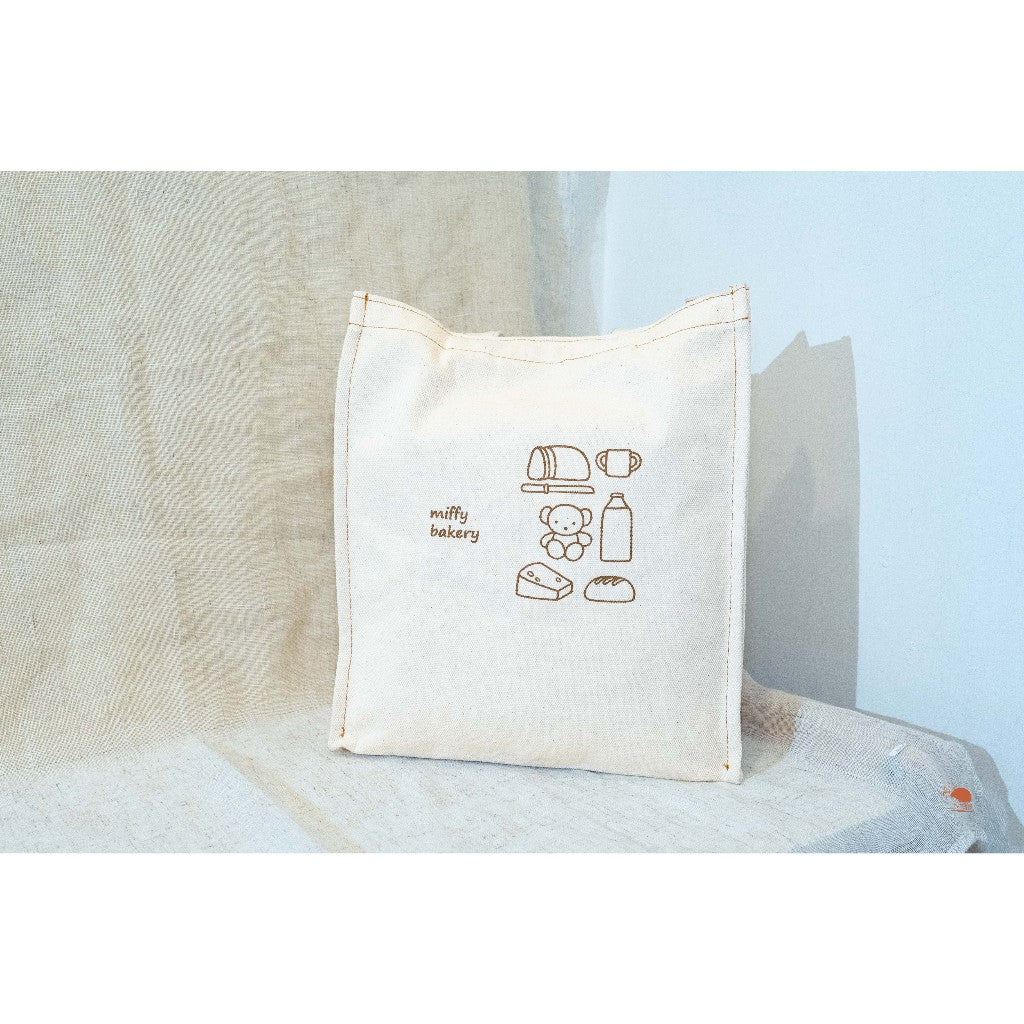 現貨|日本九州限定 MIFFY 米飛兔 miffy bakery系列 烤焦麵包 隨身帆布手提袋