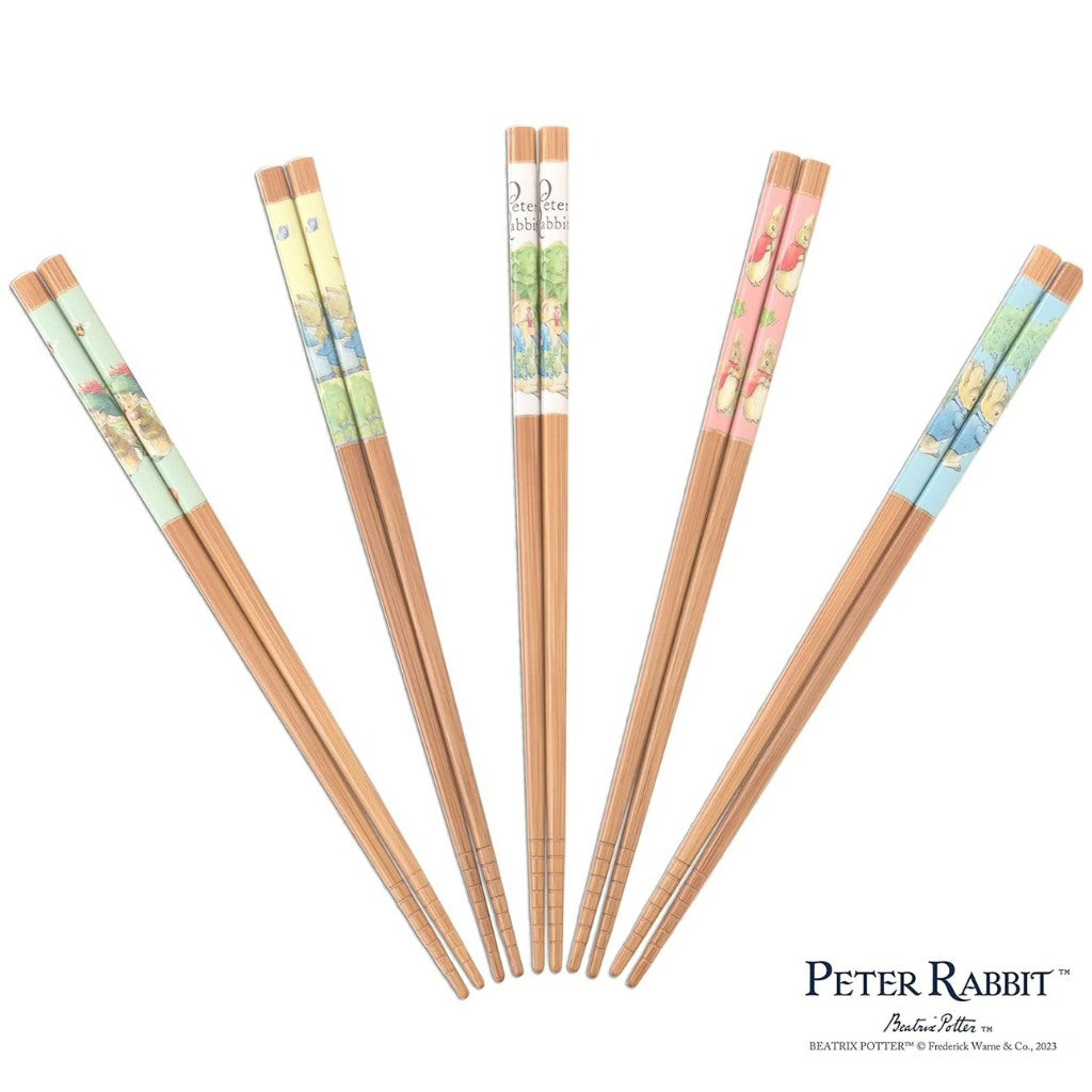 現貨|日本製 PETER RABBIT 彼得兔 食器|家用竹筷5入組