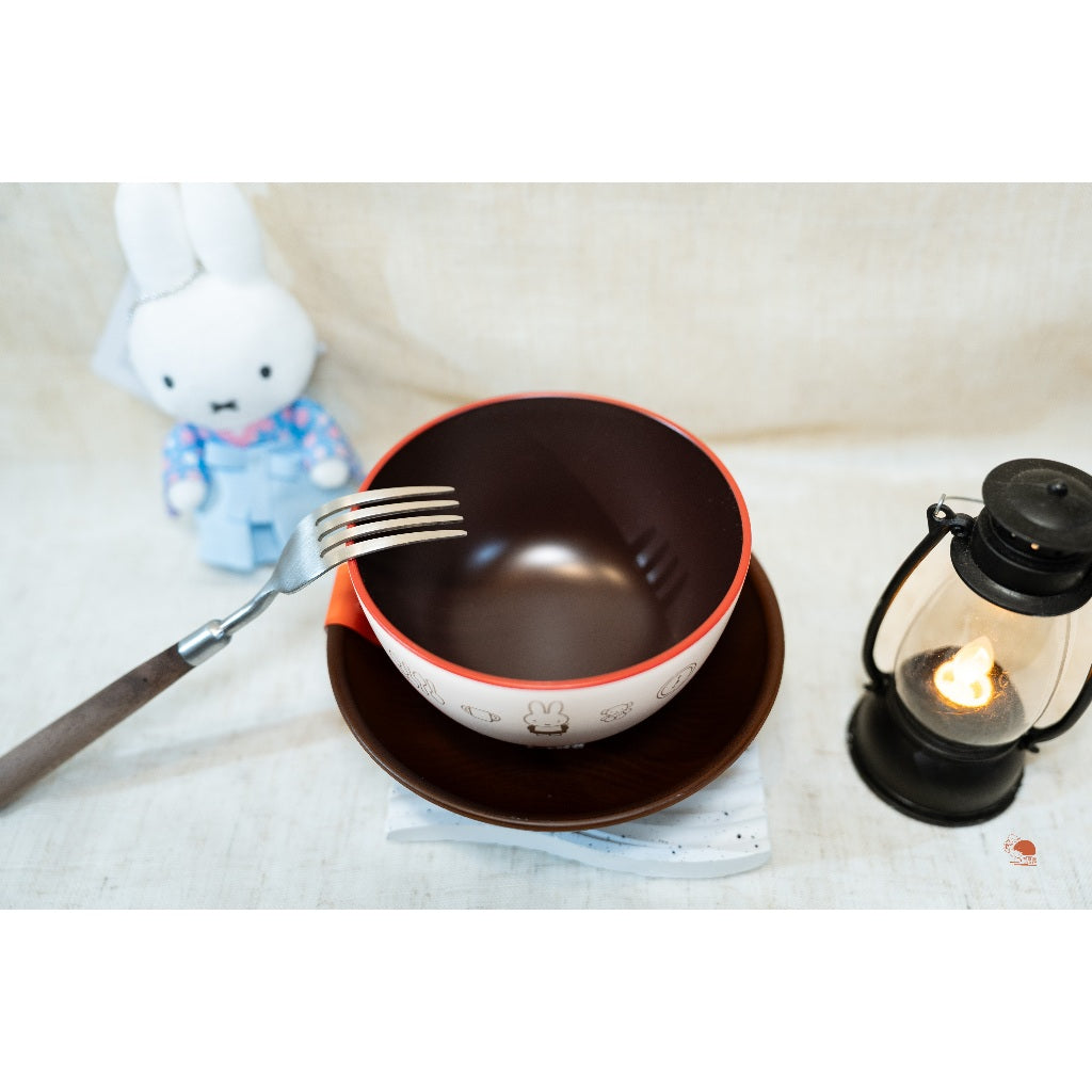 現貨|日本九州限定 MIFFY 米飛兔 miffy kitchen系列 雙色漆器 兒童 飯碗