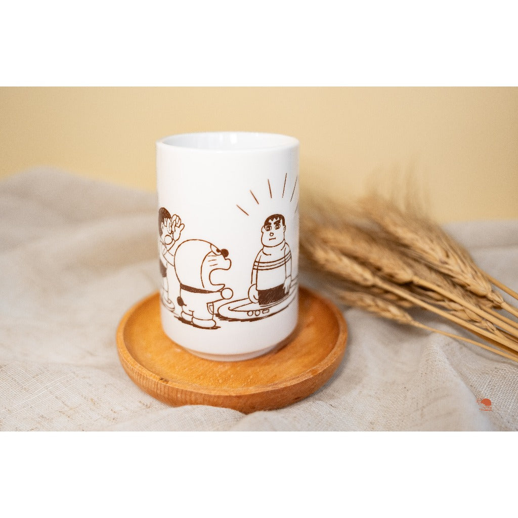 日本製 DORAEMON 哆啦A夢 大雄 胖虎 縮小燈 任意門 和風茶杯