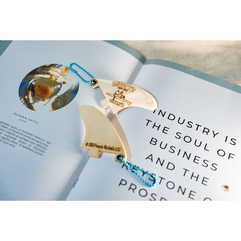 SNOOPY 史努比 木質板舵 造型鑰匙圈吊飾