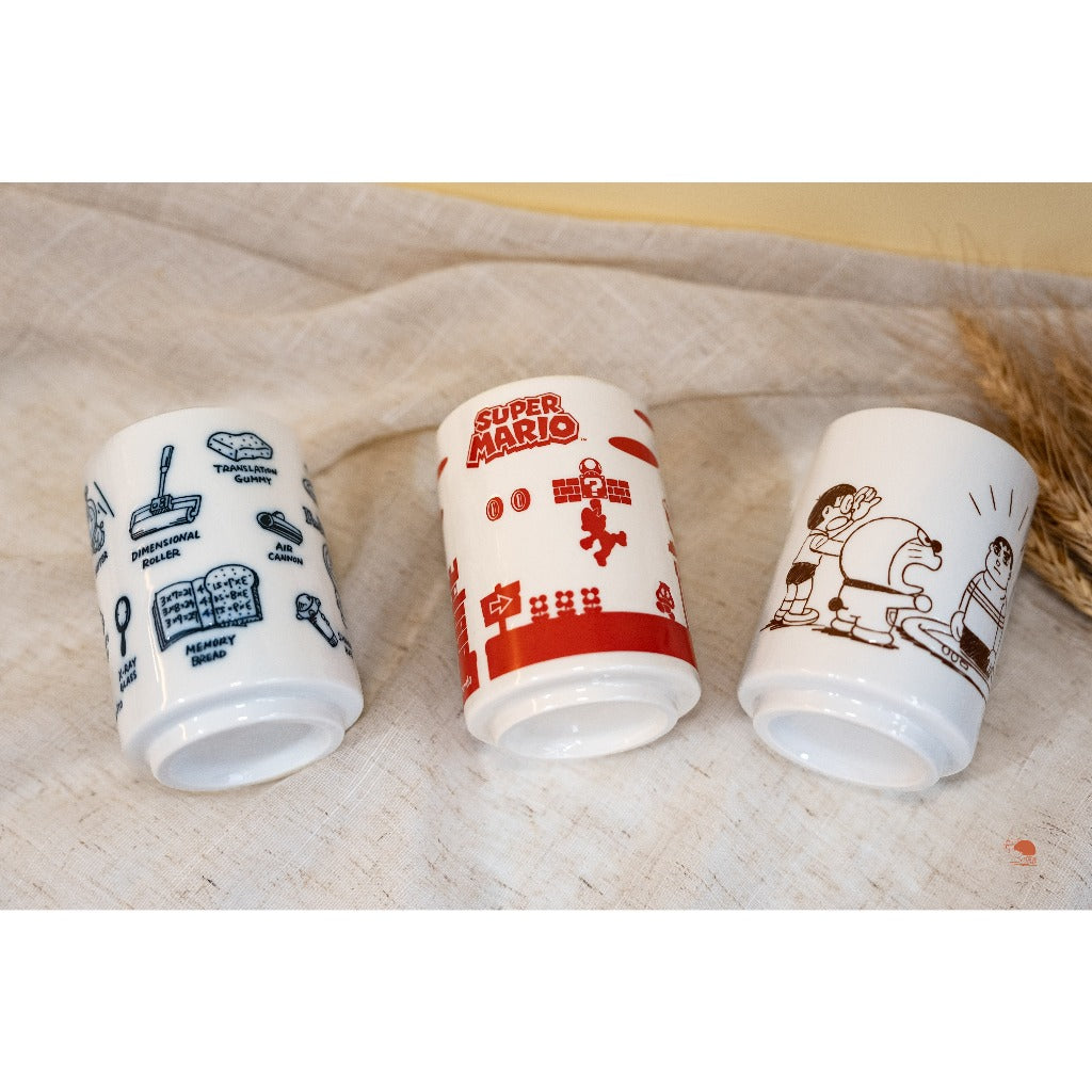 日本製 DORAEMON 哆啦A夢 大雄 胖虎 縮小燈 任意門 和風茶杯