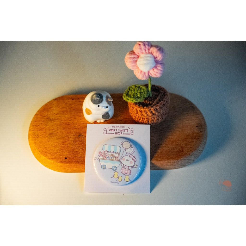 USAMARU兔丸 限量SWEET SWEETS SHOP 療癒別針徽章