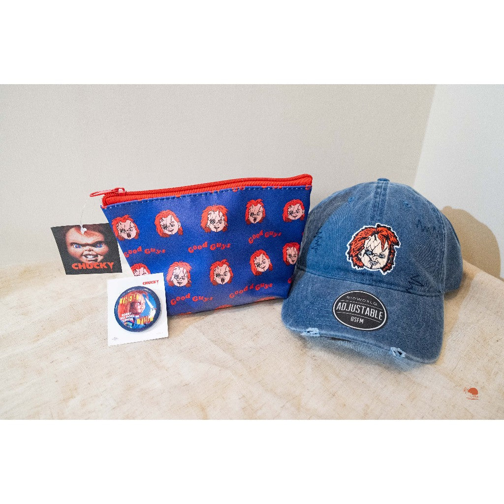 CHUCKY 鬼娃恰吉 美式復古 丹寧 牛仔 帽子 鴨舌帽