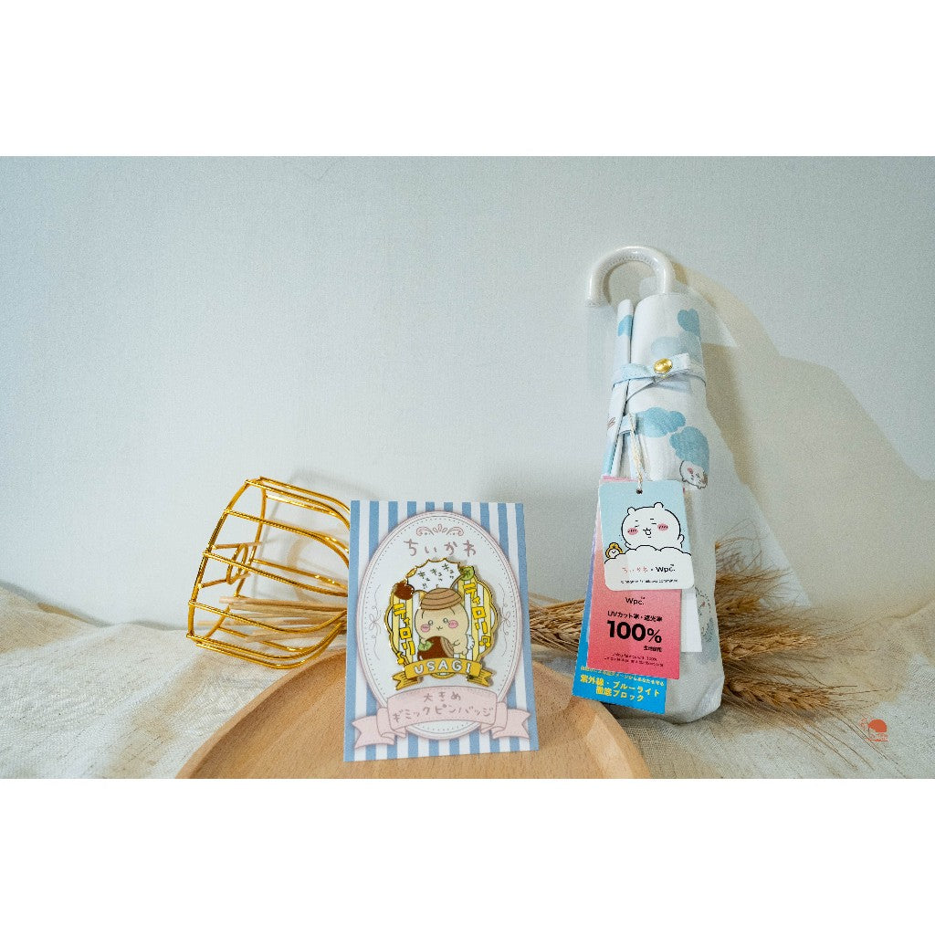 Chiikawa吉伊卡哇 限定款 烏薩奇 金屬旋轉徽章