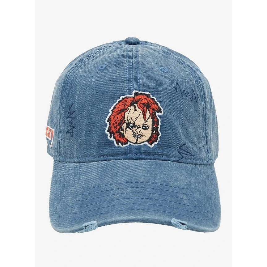 CHUCKY 鬼娃恰吉 美式復古 丹寧 牛仔 帽子 鴨舌帽