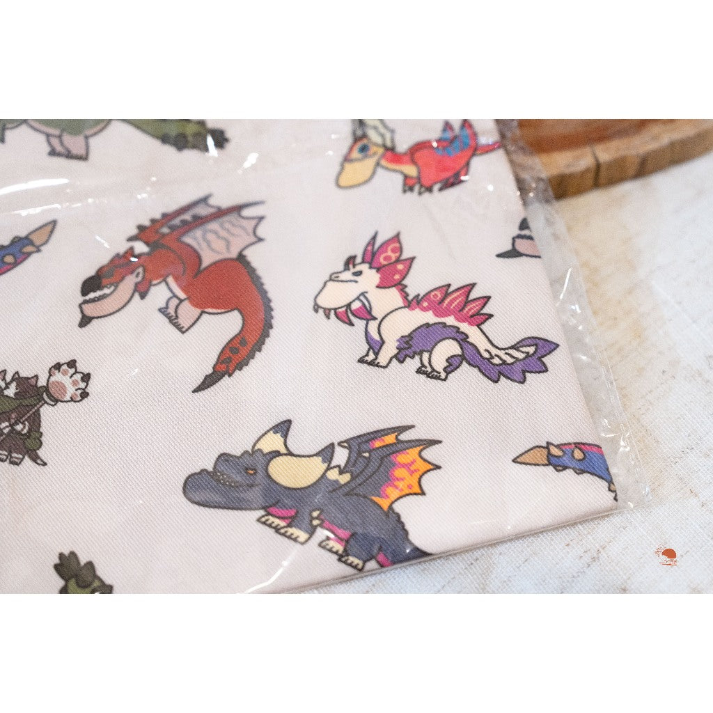 日本限定 CAPCOM卡普空 Monster Hunter 魔物獵人 崛起破曉 抽繩束口收納袋