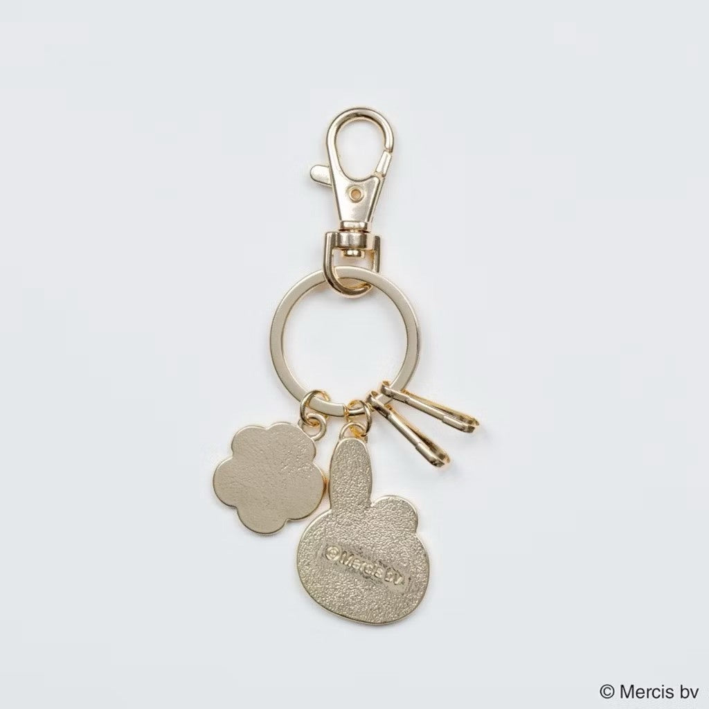 現貨 | 日本 Miffy 米飛兔BRUNA FACE & MOTIF 花朵金屬鑰匙圈 包包吊飾