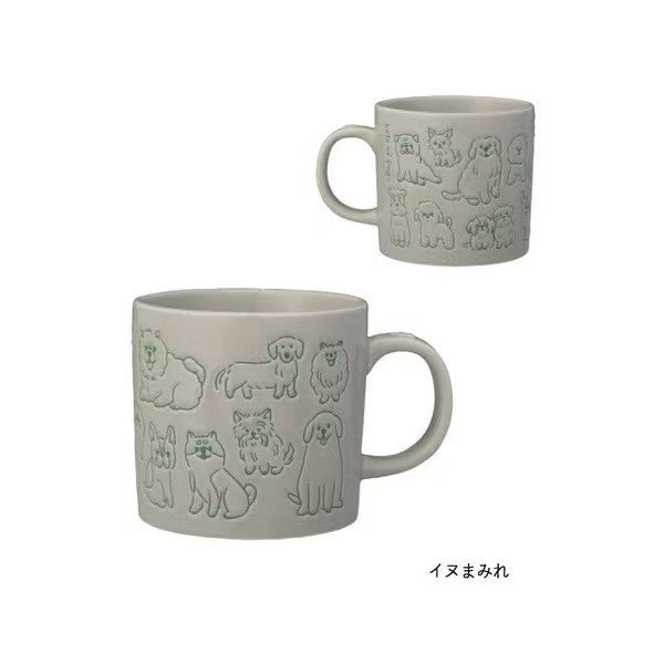 現貨 日本 插畫風 Lots of Dogs 狗狗圖鑑陶瓷馬克杯 咖啡杯