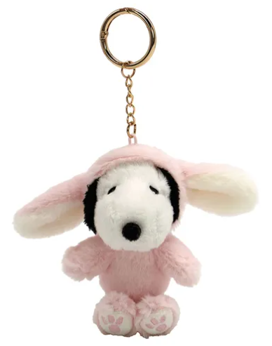 SNOOPY | 限量櫻花粉 史努比 垂耳兔吊飾