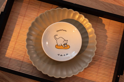 美濃燒 貓咪小碟子