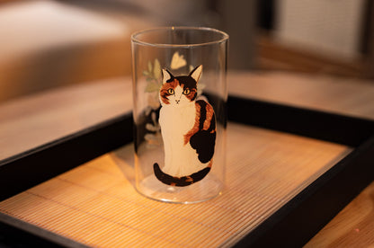 松尾美雪 貓咪耐熱玻璃杯