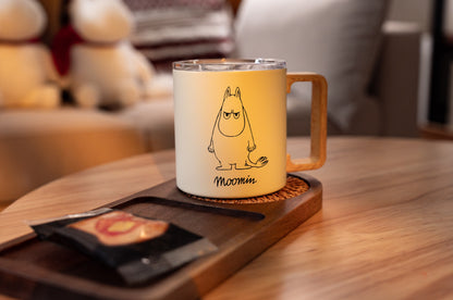 Moomin 嚕嚕米 木提把不鏽鋼保溫杯