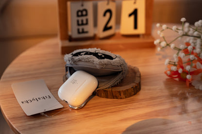 慵懶貓咪絨毛耳機吊飾掛包