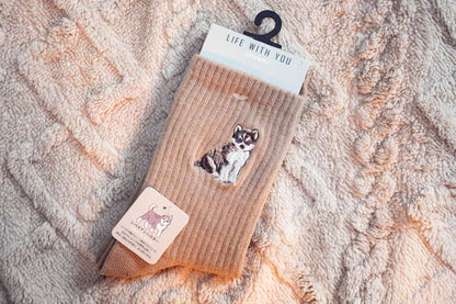 Stream | 動物刺繡襪