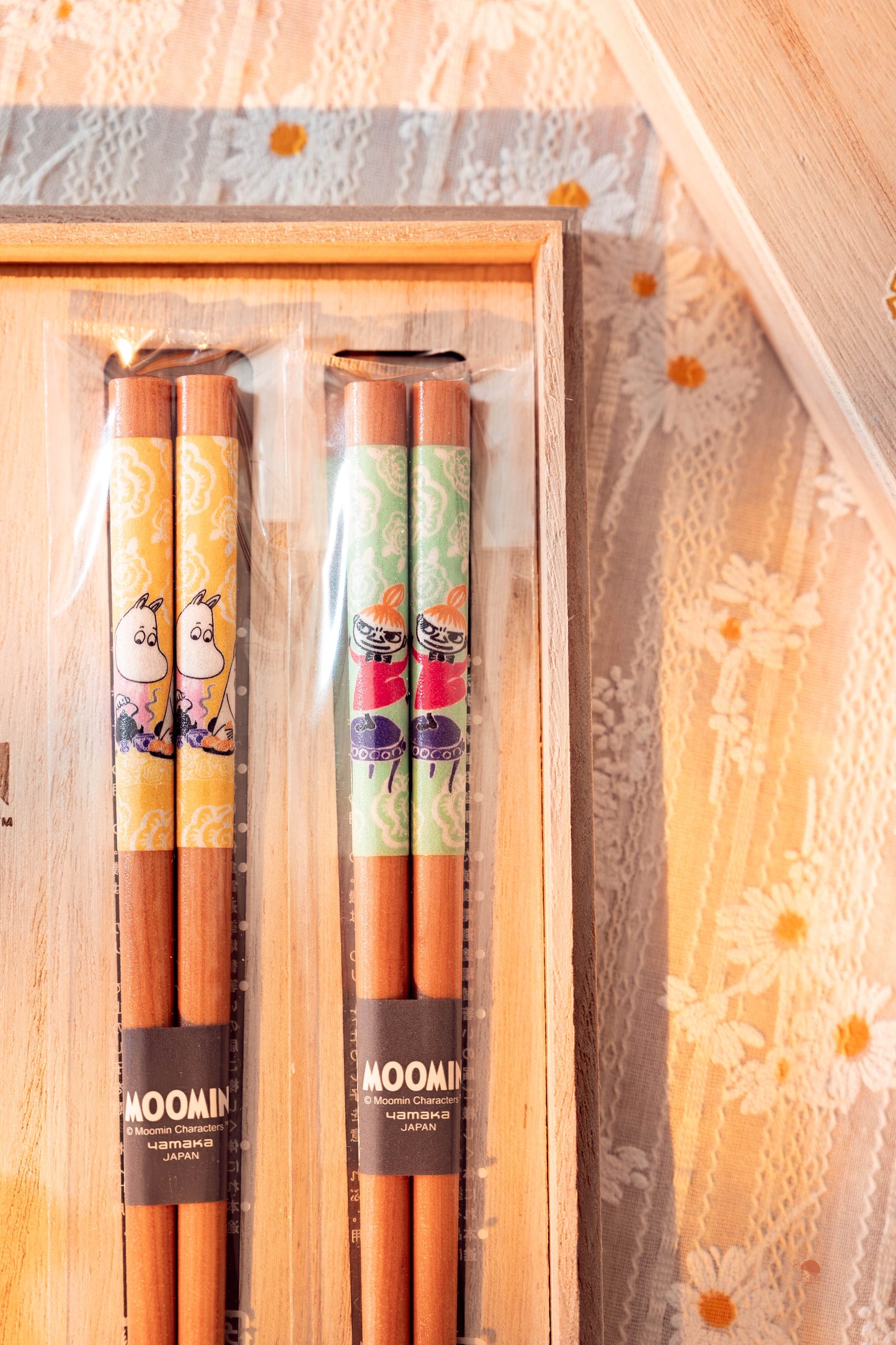 Moomin 嚕嚕米 | 對筷組 附 溜溜筷架