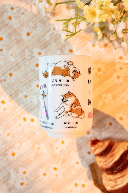逸品社 | 柴犬圖鑑壽司湯吞杯