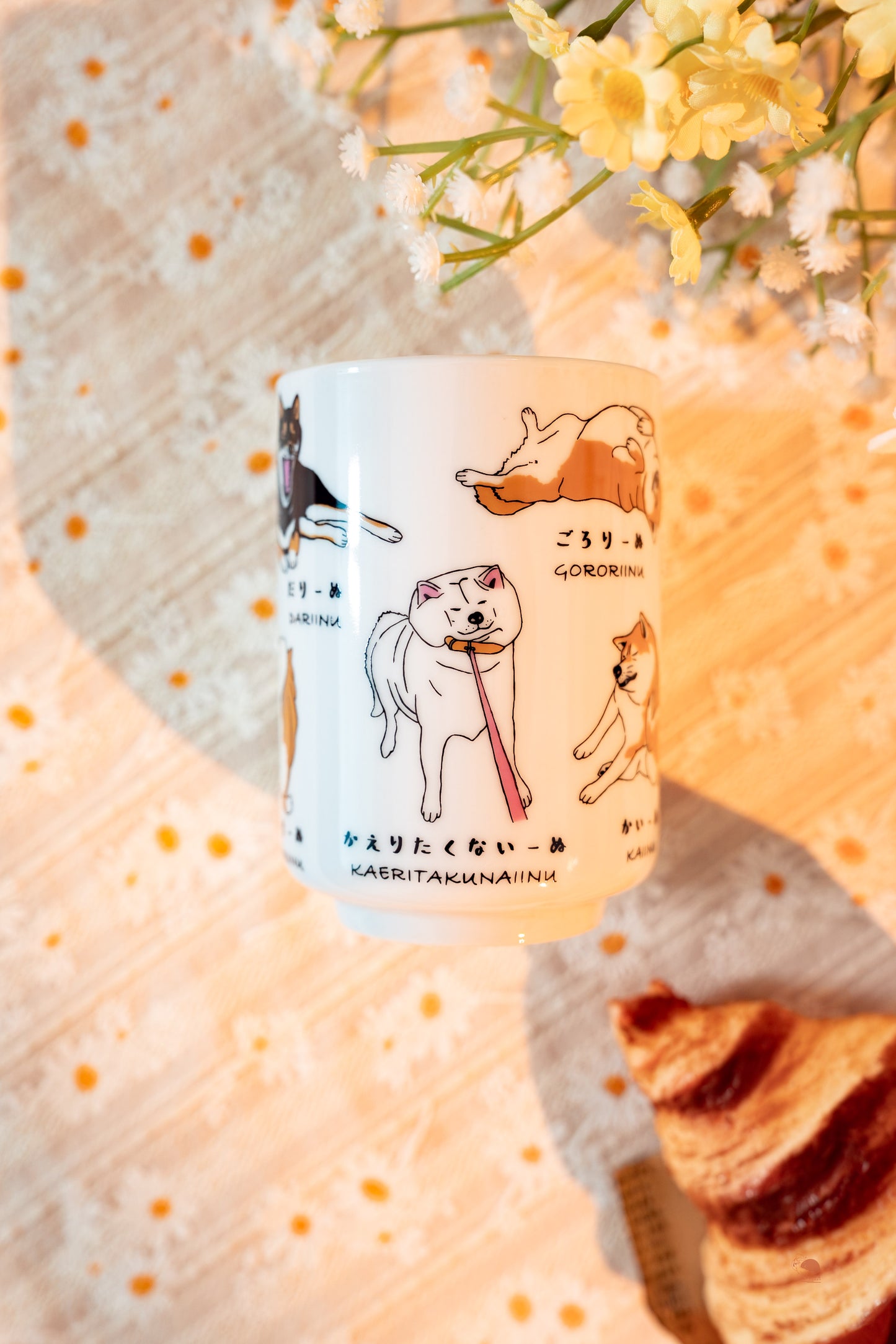 逸品社 | 柴犬圖鑑壽司湯吞杯