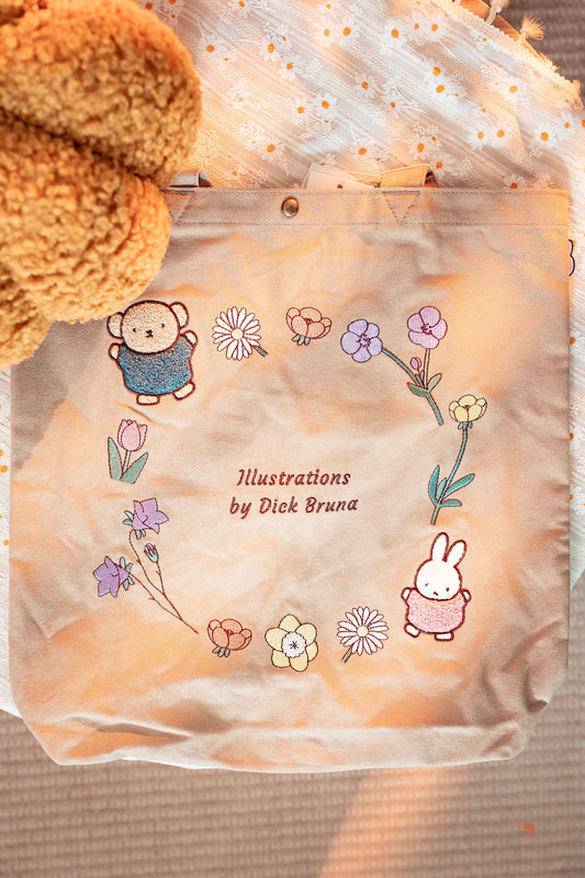 Miffy | 米飛兔刺繡帆布提袋 花圈系列