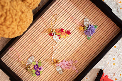 長谷寺 | 四季花卉蕾絲御守