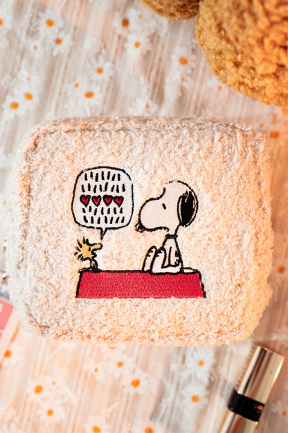 SNOOPY | 絨毛刺繡化妝包