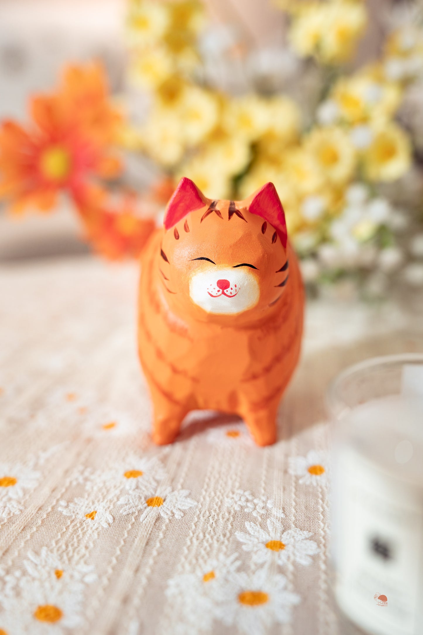手作木雕動物擺飾