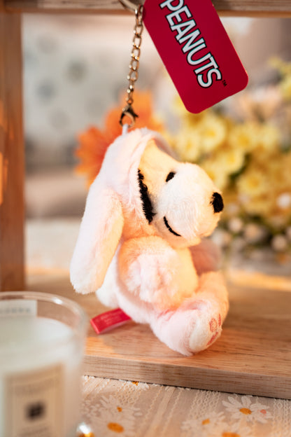 SNOOPY | 限量櫻花粉 史努比 垂耳兔吊飾