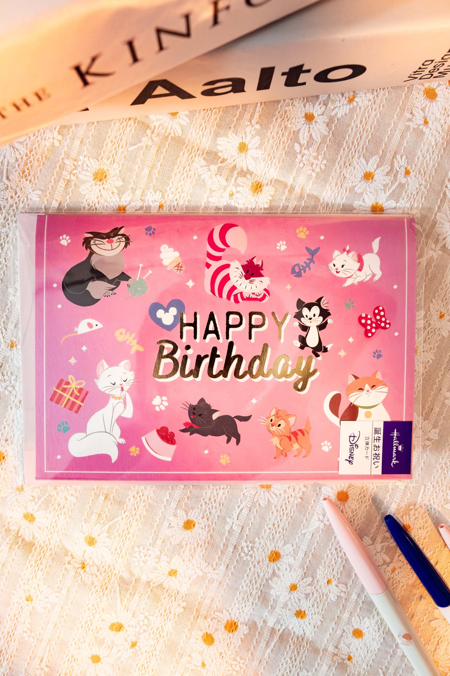 Disney | 貓咪系列立體紙雕生日賀卡