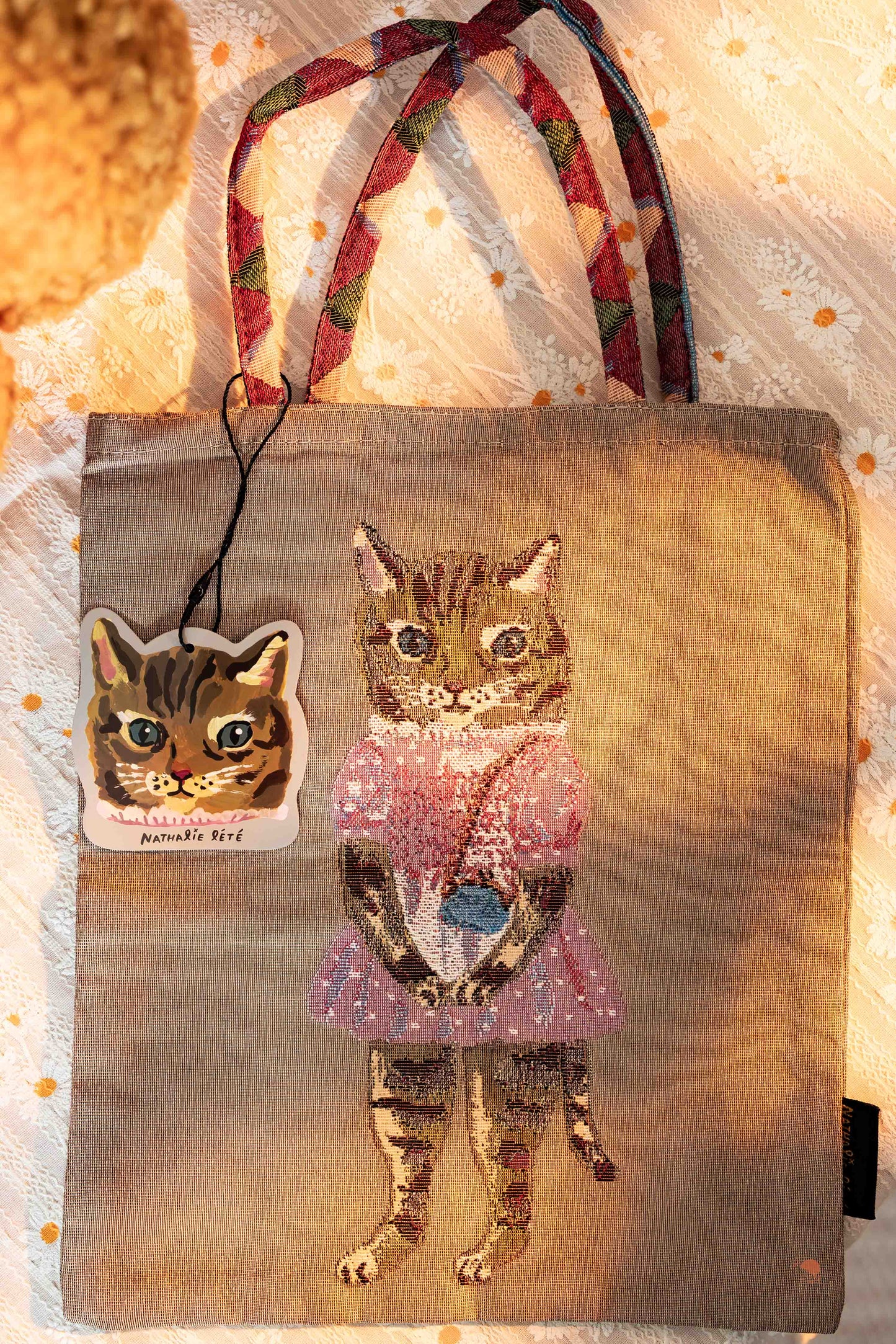 Nathalie Lété 娜塔莉·萊特 | 雙面刺繡貓咪提袋