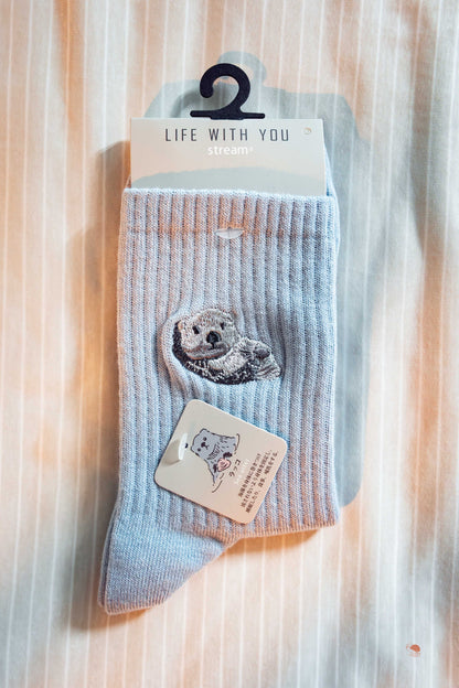 Stream | 動物刺繡襪