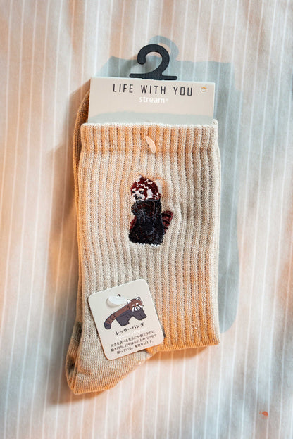 Stream | 動物刺繡襪