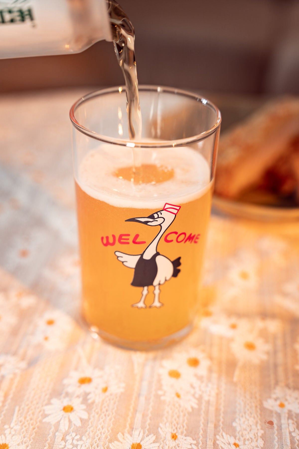 昭和 天寶 鶴の湯復古啤酒杯