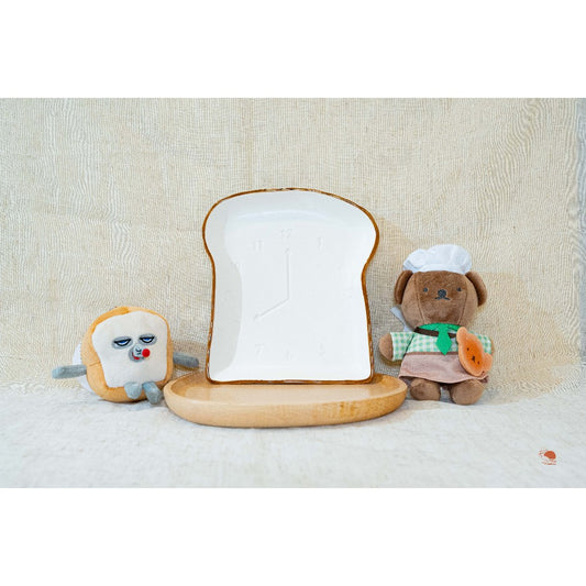 現貨｜日本九州親飛 Natural Kitchen  陶瓷餐具 吐司造型點心盤 （大）