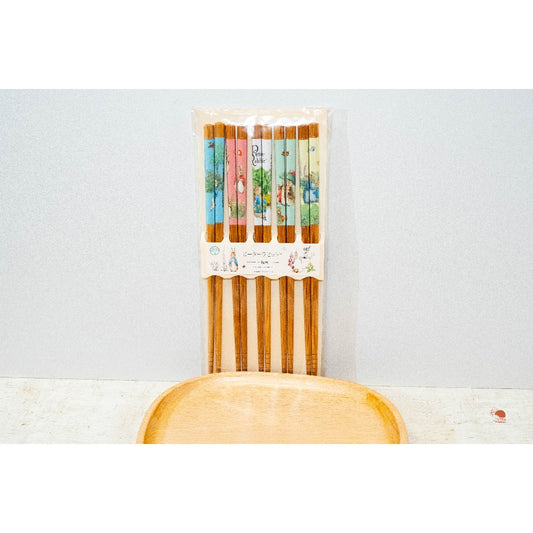 現貨｜日本製 PETER RABBIT 彼得兔 食器｜家用竹筷5入組