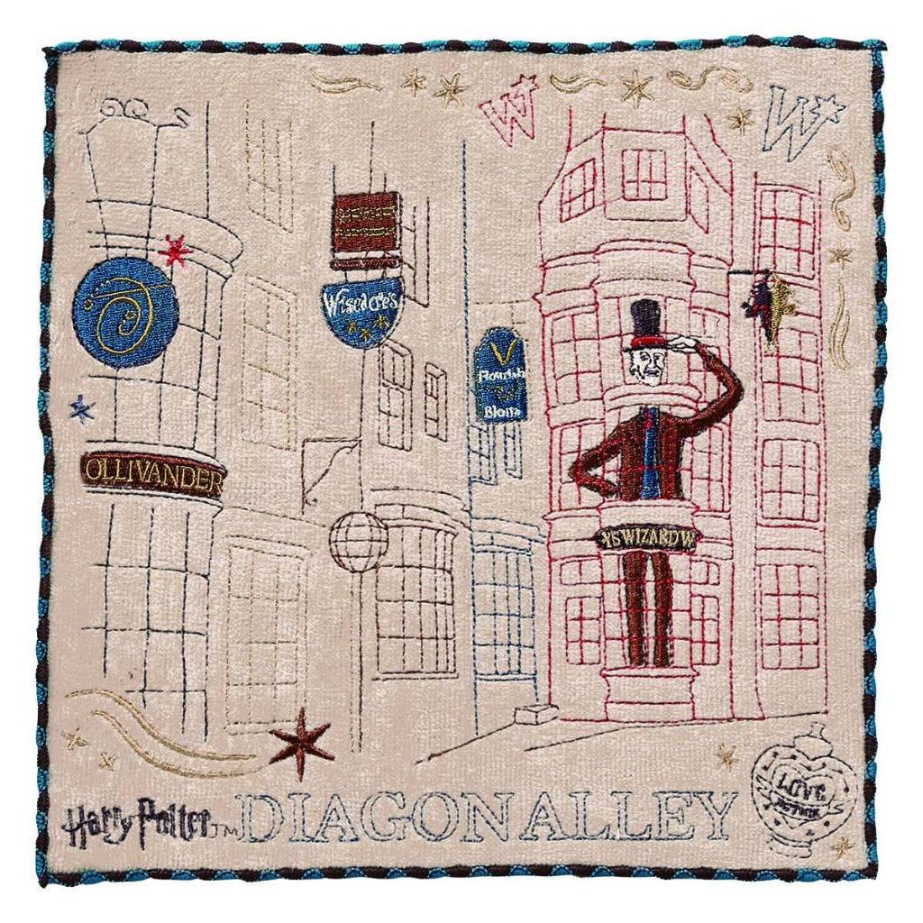 HARRY POTTER 哈利波特 2024日本東京限定 斜角巷刺繡方巾