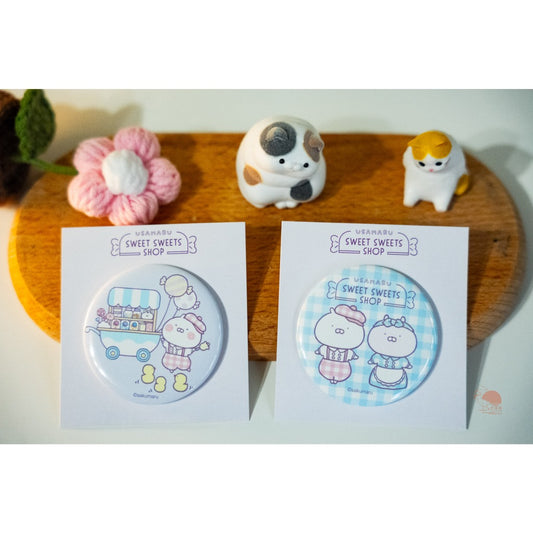USAMARU兔丸 限量SWEET SWEETS SHOP 療癒別針徽章