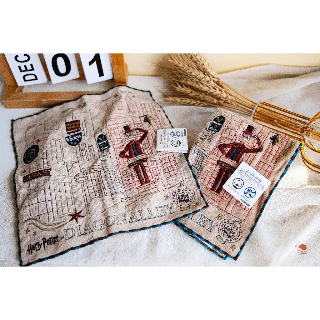HARRY POTTER 哈利波特 2024日本東京限定 斜角巷刺繡方巾