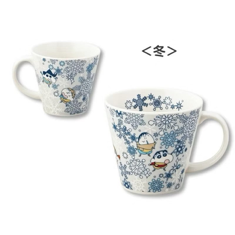 現貨 | 日本製 蠟筆小新 四季系列之冬日雪花 陶瓷馬克杯