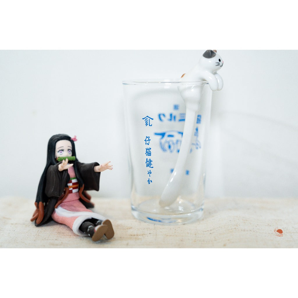 現貨 | 日本製 星羊社 昭和復古懷舊風 貓印牛奶 復古玻璃杯