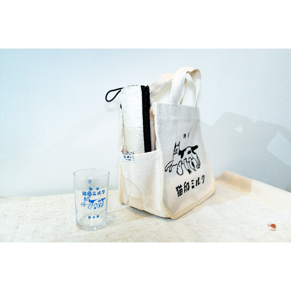 現貨 日本製 星羊社 昭和復古 貓印牛奶 帆布袋 托特包 手提袋 便當袋  貓
