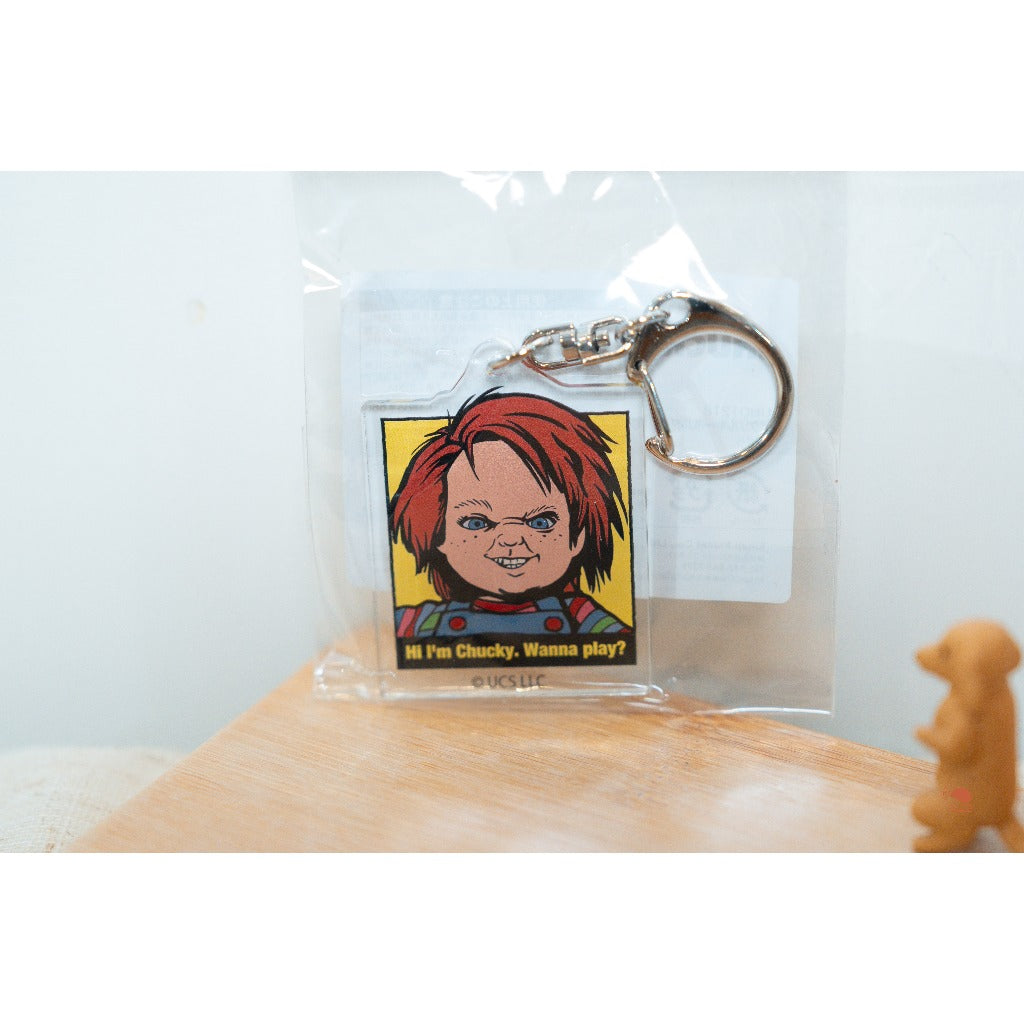 現貨｜日本製 Chucky 鬼娃恰吉 美式經典 漫畫風 壓克力鑰匙圈  吊飾 掛飾