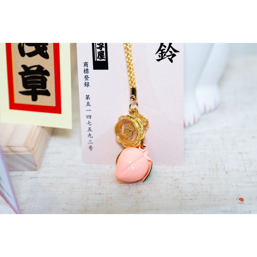 現貨｜日本 淺草 吉備子屋 Kibikoya 手工製作 桃鈴吊飾