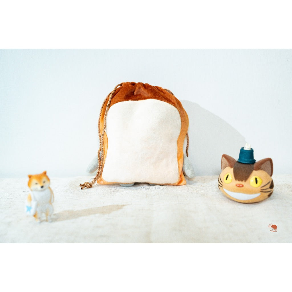 現貨｜日本 麵包小偷 吐司老鼠 Pan Dorobo 絨毛束口袋